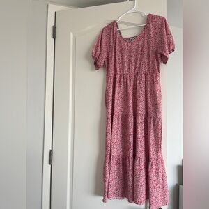 Love Olive Co Red Floral Dress